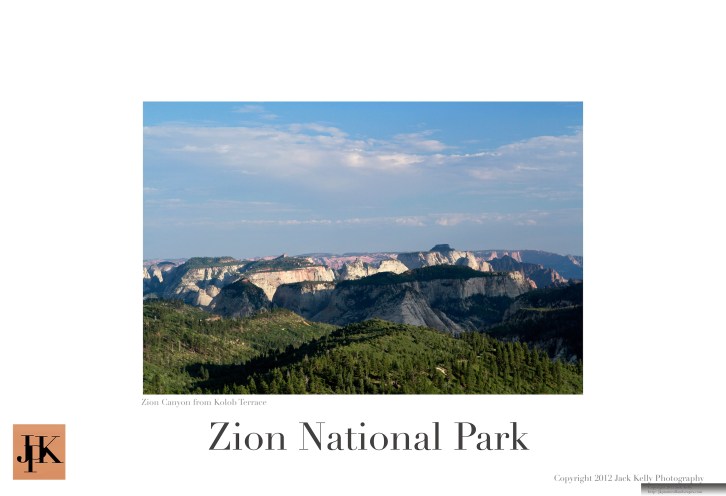 Zion National Park 13 x 19 poster 12